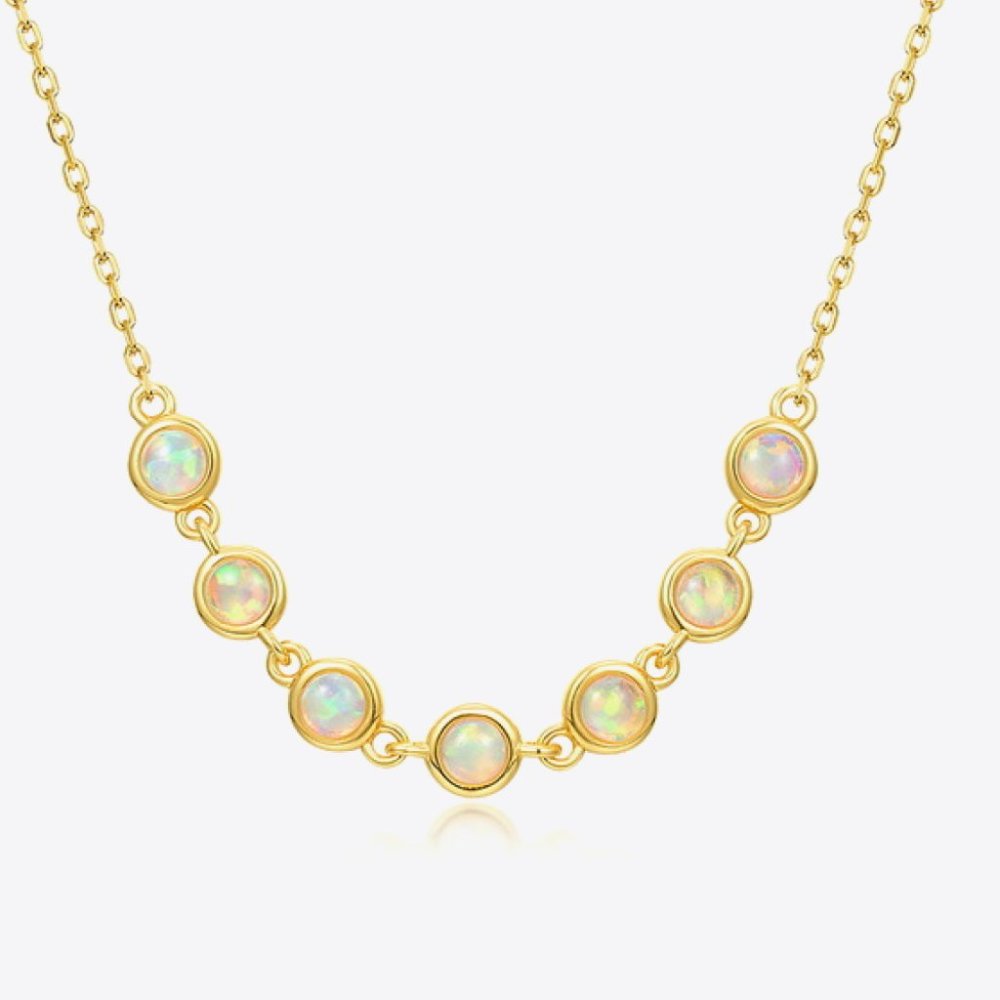 Opal 10K Gold-Plated Necklace For Women